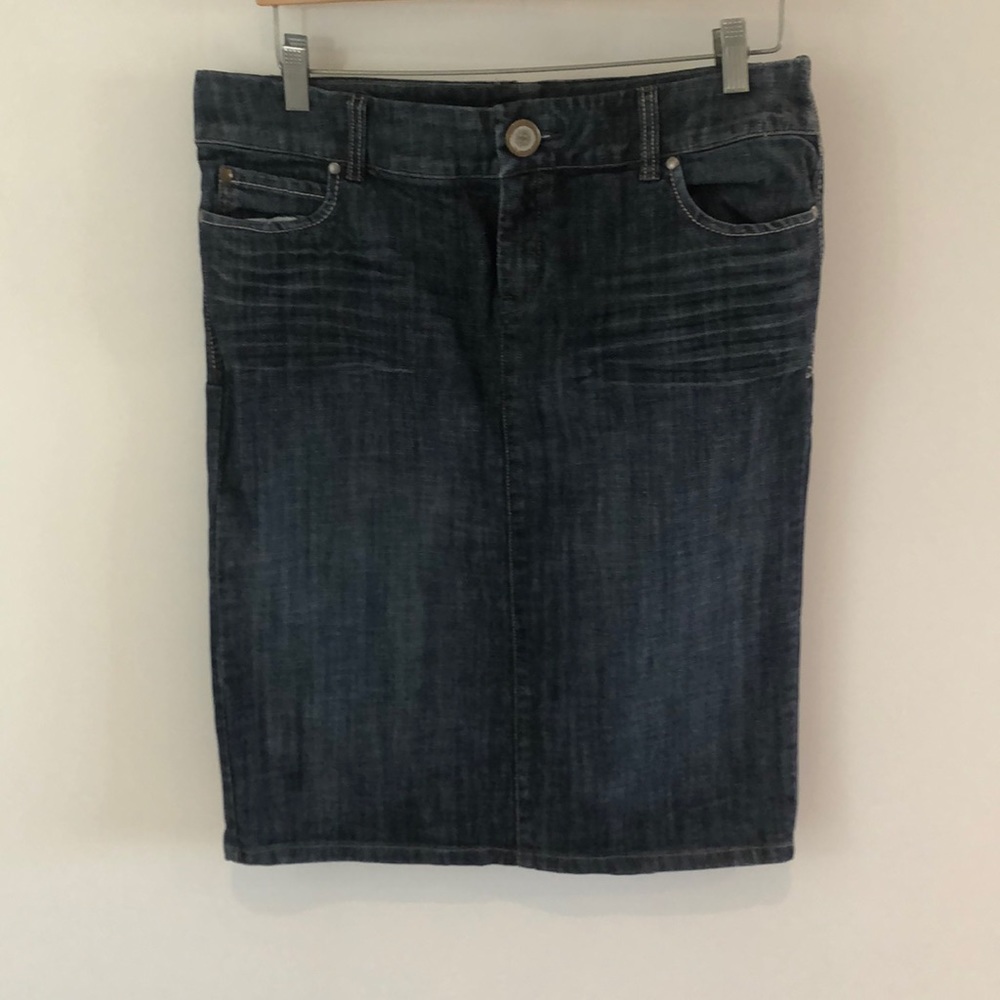 Pencil Jean skirt by Level 99 24” long